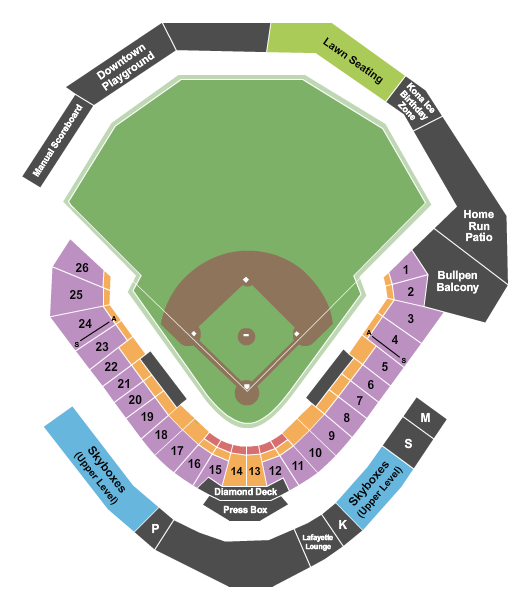WellSpan Park seating chart