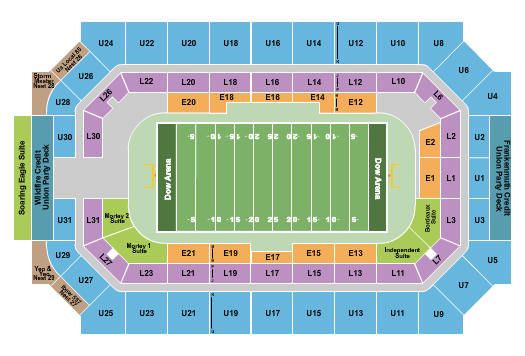 Wendler Arena At Dow Event Center seating chart