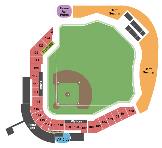 Werner Park seating chart