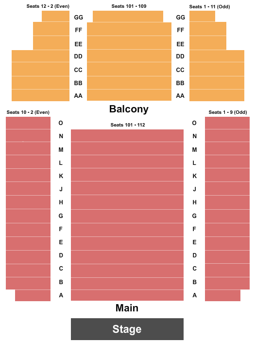 Westhampton Beach Performing Arts Center seating chart