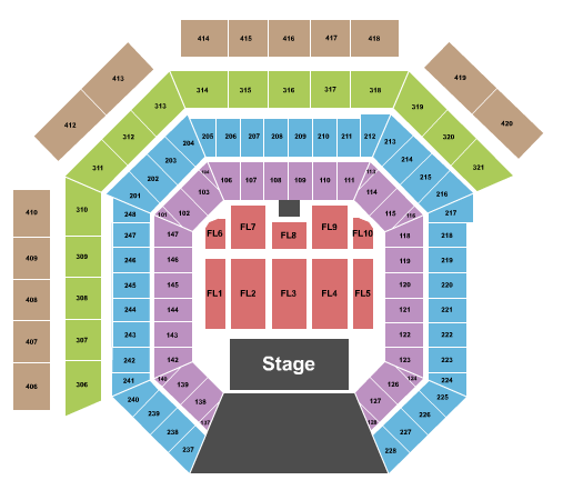 Westville Music Bowl seating chart