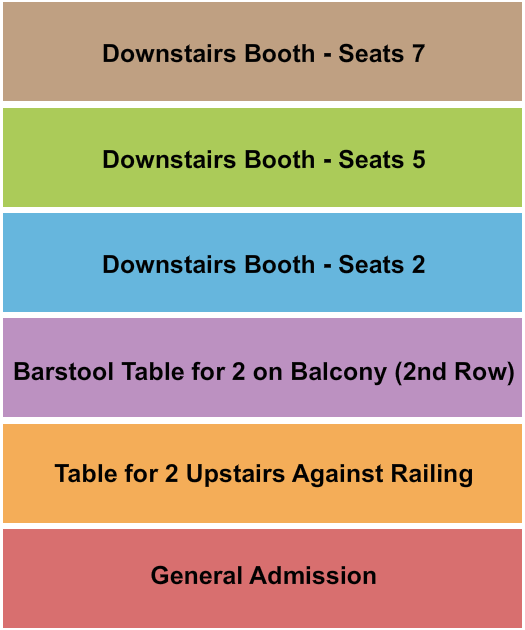 Whisky A Go Go seating chart