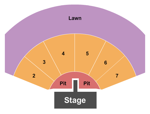 White Oak Amphitheatre At Greensboro Complex seating chart