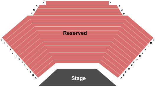 Wilcox Theater at Reif Performing Arts Center seating chart