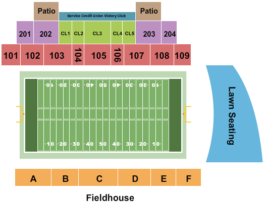 Wildcat Stadium - NH seating chart