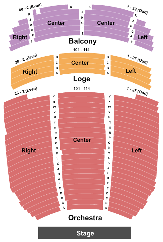 Wilshire Ebell Theatre seating chart