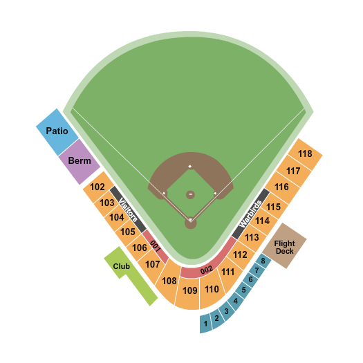 Wilson Stadium - NC seating chart