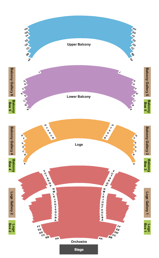 Winsupply Theatre At Schuster Performing Arts Center seating chart