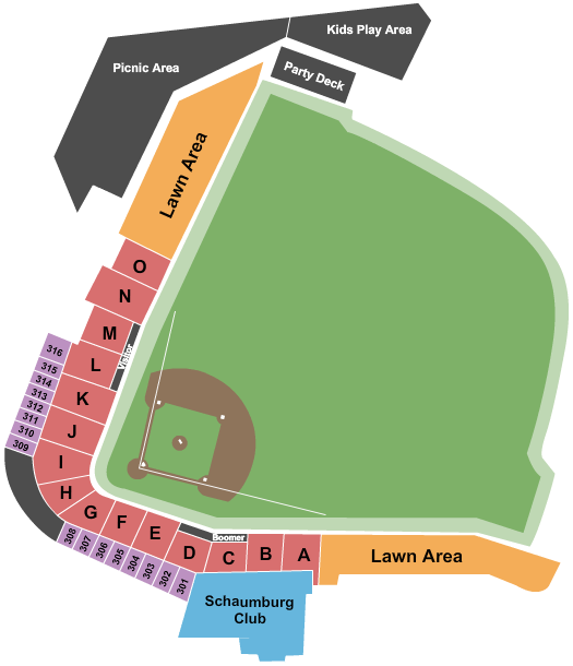Wintrust Field seating chart