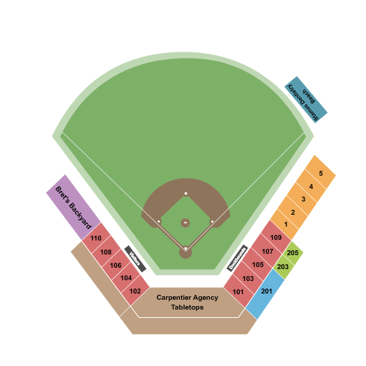 Wisconsin Brewing Company Park seating chart