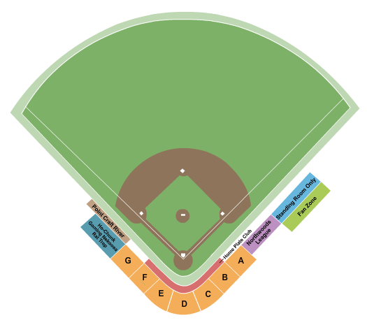 Witter Athletic Field seating chart