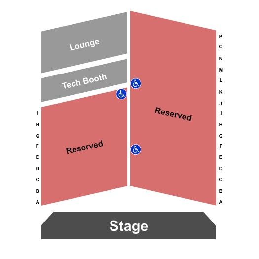 Woodstock Arts Theatre seating chart