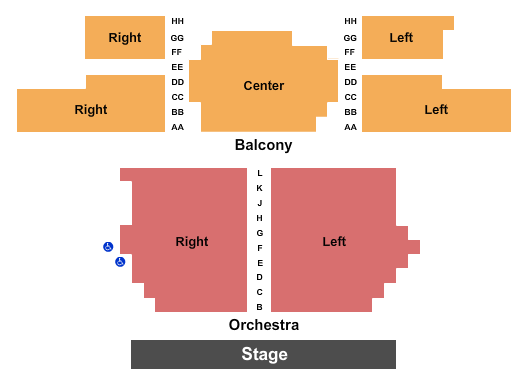 Woodstock Opera House seating chart