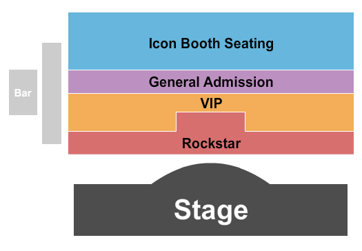 X Rocks Theater at Horseshoe Las Vegas seating chart