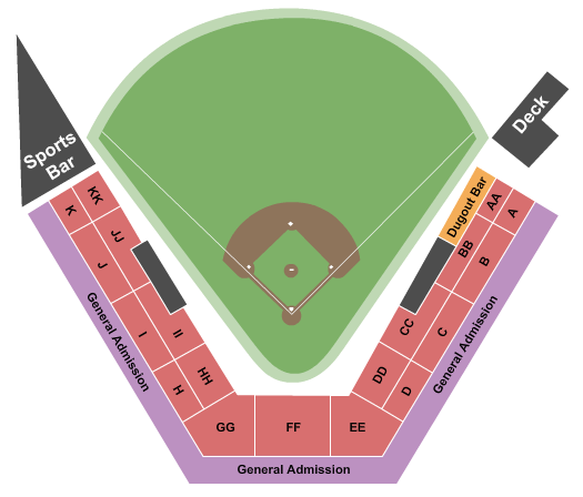 Yakima County Stadium seating chart