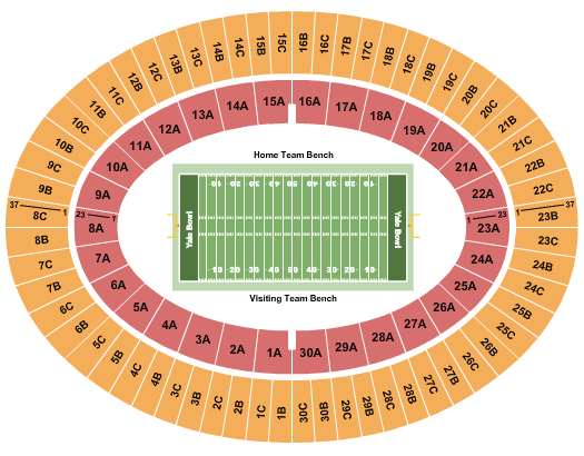 Yale Bowl seating chart