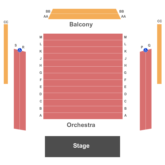 Young Centre for the Performing Arts - Baillie Theatre Stage seating chart