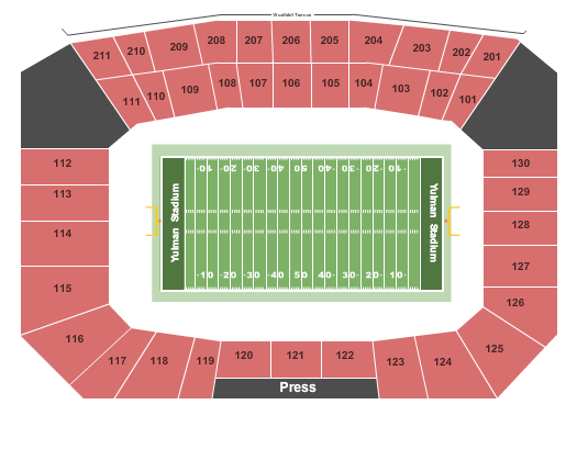 Yulman Stadium seating chart