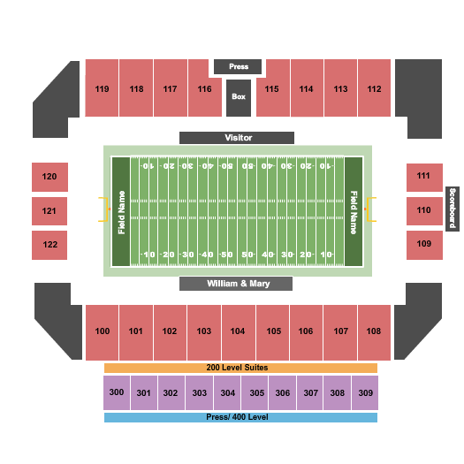 Zable Stadium seating chart