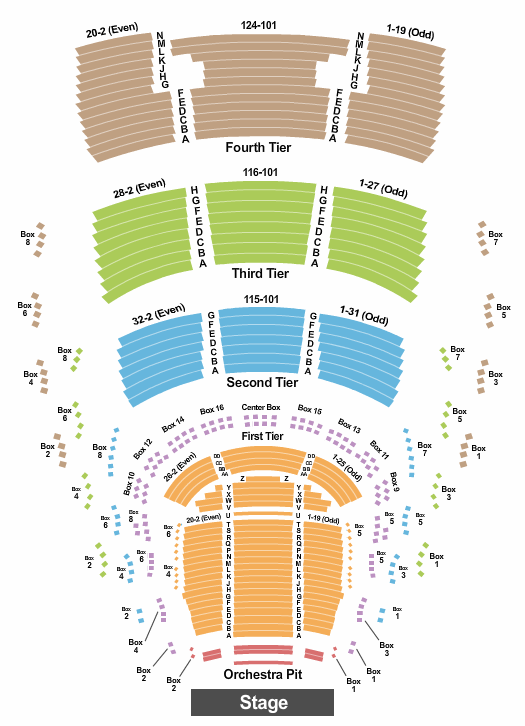 Ziff Opera House At The Adrienne Arsht Center seating chart